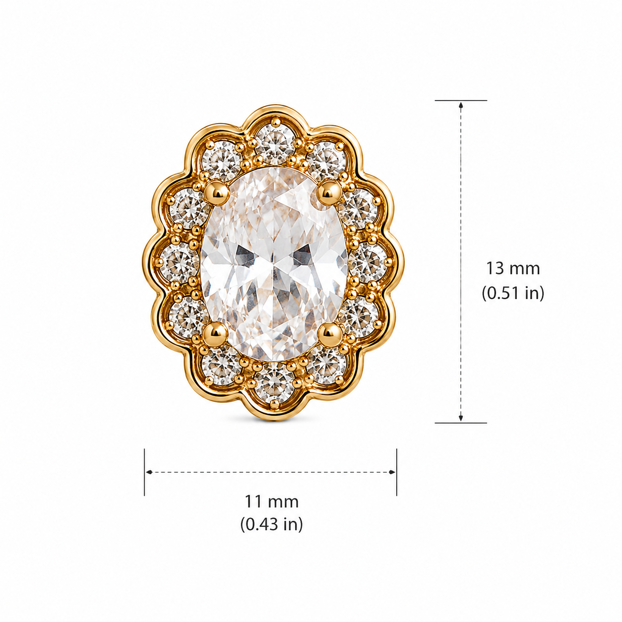 Crystal Stud Earrings